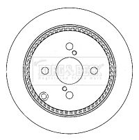 BORG & BECK Тормозной диск BBD4378